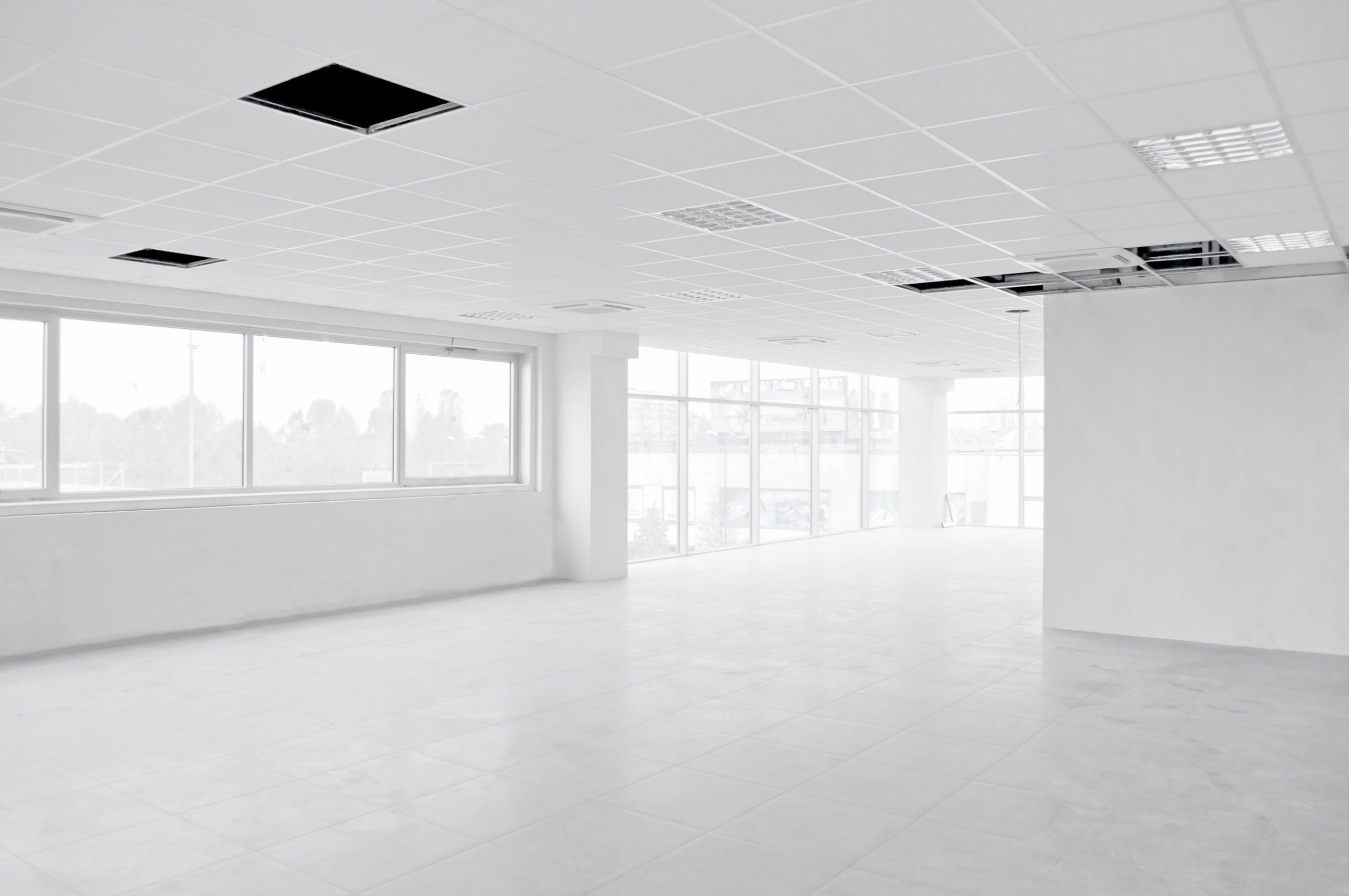 interior white office
